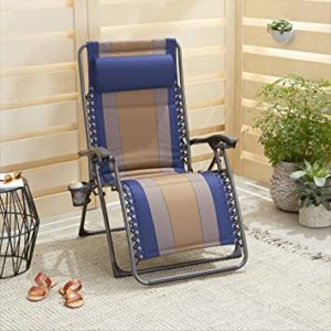 AmazonBasics Padded Zero Gravity Chair Blue Iron Rs 3979 amazon dealnloot