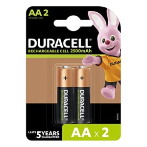 Duracell Rechargeable AA 2500mAh Batteries 2 Pcs Rs 399 amazon dealnloot