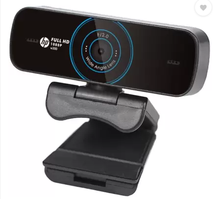 HP w300 Webcam  (Black)