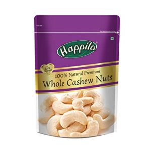 Happilo 100 Natural Premium Whole Cashews 200g Rs 149 amazon dealnloot