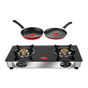 Pigeon by Stovekraft 2 Burner Glass Cook Rs 1899 amazon dealnloot