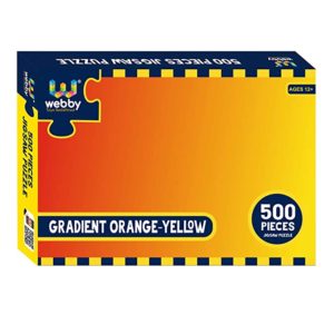 Webby Gradient Orange Yellow Jigsaw Puzzle 500 Rs 145 amazon dealnloot
