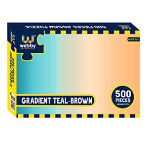 Webby Gradient Teal Brown Jigsaw Puzzle 500 Rs 177 amazon dealnloot