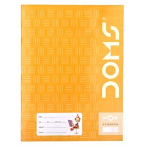 DOMS Brown Cover Notebook Single Line 57GSM Rs 64 amazon dealnloot