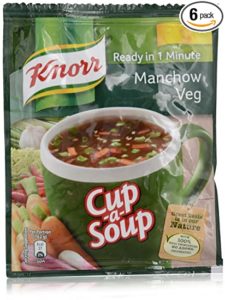 Knorr Cup Soup Manchow Veg 12g Pack Rs 10 amazon dealnloot