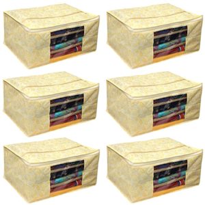 Kuber Industries 6 Piece Cotton Saree Cover Rs 151 amazon dealnloot