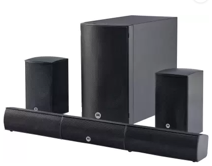 MOTOROLA AmphisoundX with HDMI Arc 80 W Bluetooth Home Theatre  (Black, 5.1 Channel)