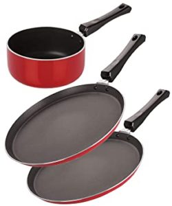 Nirlon Non Stick PFOA Free 3 Piece Rs 643 amazon dealnloot