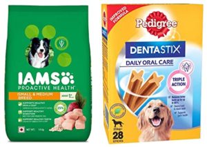 Pedigree IAMS Combo for Adult Dogs Dentastix Rs 934 amazon dealnloot