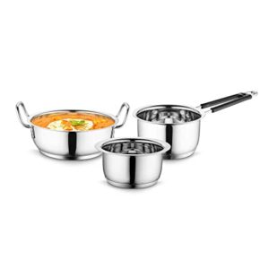 Profusion Stainless Steel Induction Base Cookware 3 Rs 660 amazon dealnloot