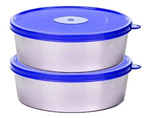 Signoraware Classic Steel Small Container Set of Rs 210 amazon dealnloot