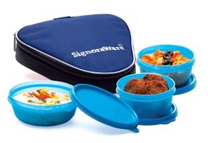 Signoraware Plastic Sleek Lunch with Bag T Rs 216 amazon dealnloot