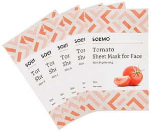 Amazon Brand Solimo Face Sheet Mask Tomato Rs 100 amazon dealnloot