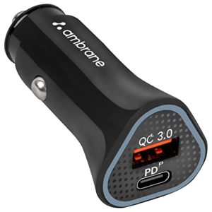 Ambrane 38W Fast Car Charger with Quick Rs 379 amazon dealnloot