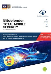 Bitdefender 1 Device 1 Year Mobile Security Rs 57 amazon dealnloot