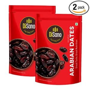 DiSano Arabian Premium Dates Dry Fruits 400g Rs 218 amazon dealnloot