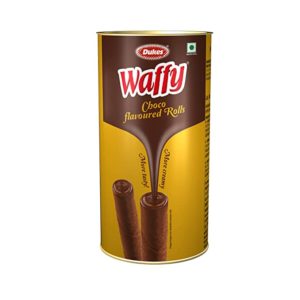 Dukes Waffy Rolls Tin Chocolate 300 g Rs 106 amazon dealnloot