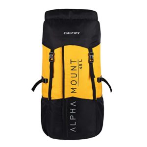 Gear Alphamount 45 Travel Trekking Rucksack Black Rs 879 amazon dealnloot