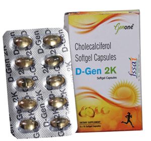 GenOne Dgen Vitamin D3 Capsules for boosting Rs 119 amazon dealnloot