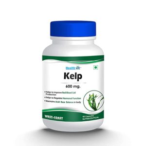 Healthvit Kelp 600 mg 60 Capsules Rs 388 amazon dealnloot