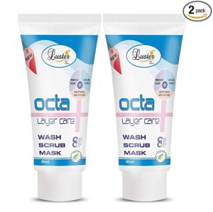 Luster Octa Wash Scrub Mask 3 in Rs 175 amazon dealnloot