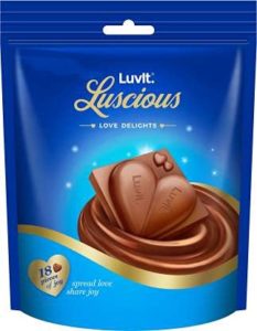 LuvIt Luscious Love Delights Heart Shaped Chocolate Rs 149 amazon dealnloot