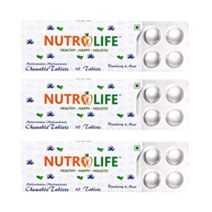 Nutrolife Multivitamin Multi Minerals Chewable Tablets 10 Rs 99 amazon dealnloot
