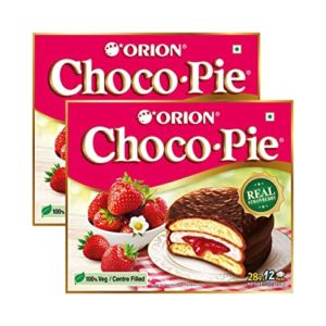 ORION Strawberry Choco Pie 2 x 12 Rs 229 amazon dealnloot