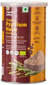 Organic Tattva Psyllium Whole Husk Isabgol 100 Rs 89 amazon dealnloot