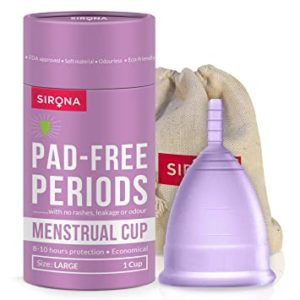 Sirona Reusable Menstrual Cup for Women Large Rs 100 amazon dealnloot