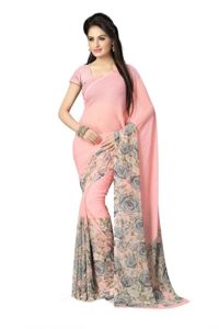Vaamsi Georgette Saree with Blouse Piece Rs 269 amazon dealnloot