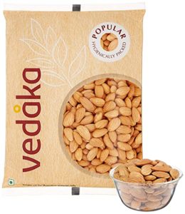 Vedaka Popular Whole Almonds 1kg Rs 629 amazon dealnloot