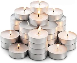 Wax Tea Light Unscented Long Burn Time Rs 98 amazon dealnloot
