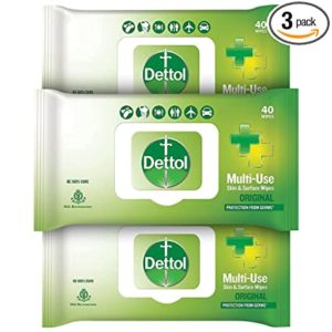 Dettol Disinfectant Sanitizer Wet Wipes for Skin Rs 133 amazon dealnloot