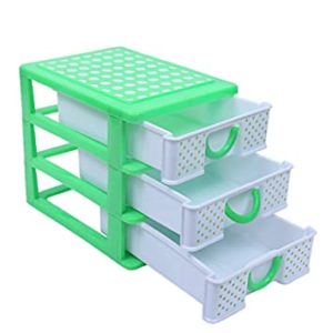 Heart Home Plastic Three Layer Drawer Storage Rs 268 amazon dealnloot