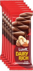 LuvIt Dairy Rich Fruit and Nut Chocolate Rs 199 flipkart dealnloot
