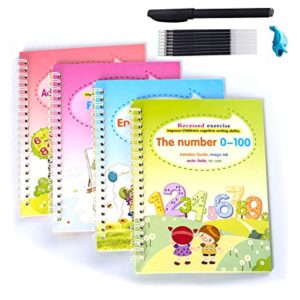 Magic Practice Copybook for Kids 4 Pcs Rs 219 amazon dealnloot