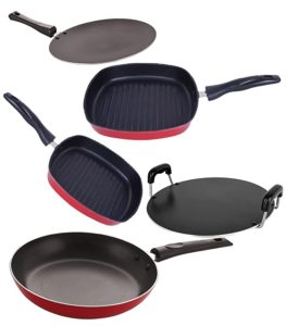 Nirlon Non Stick cookware Set of 5 Rs 761 amazon dealnloot