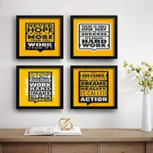 SAF Set of 4 Life Success Motivational Rs 291 amazon dealnloot