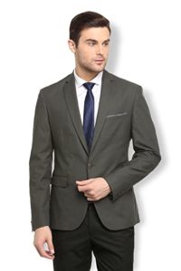 Van Heusen Men s Grey Blazer Skinny Rs 1233 amazon dealnloot