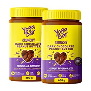 Yogabar Crunchy Peanut Butter Dark Chocolate Peanut Rs 299 amazon dealnloot