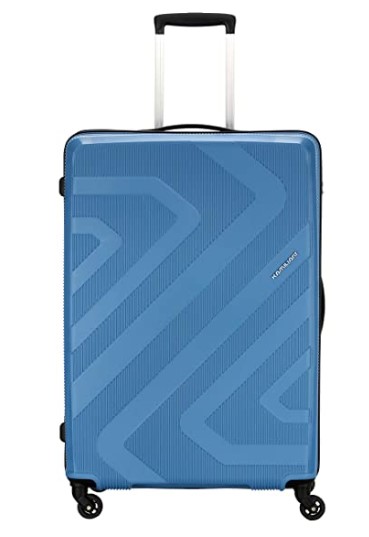 Kamiliant by American Tourister KAM Kiza Polypropylene 55 cms Ash Blue Hardsided Cabin Luggage