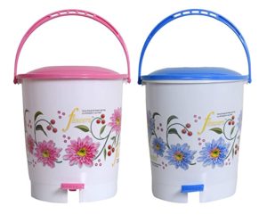 Kuber Industries Flower Print Plastic 2 Pieces Rs 349 amazon dealnloot