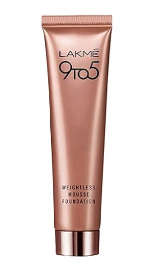 Lakme 9 to 5 Weightless Mousse Foundation, Beige Vanilla, 25g