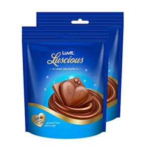 LuvIt Luscious Love Delights Heart Shaped Chocolate Rs 222 amazon dealnloot