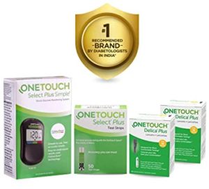 OneTouch Select Plus Simple Glucometer Value Pack Rs 640 amazon dealnloot
