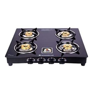 Wonderchef Ultima 4 Burner Glass Gas Cooktop Rs 3199 amazon dealnloot