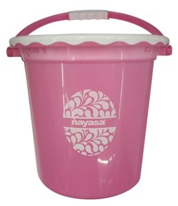 Nayasa Crest Bucket Pink 13L Rs 174 amazon dealnloot