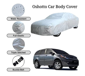 Oshotto Silvertech Car Body Cover Compatible with Tata Aria