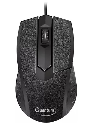 QUANTUM QHM224D Wired Optical Mouse  (USB 2.0, Black)